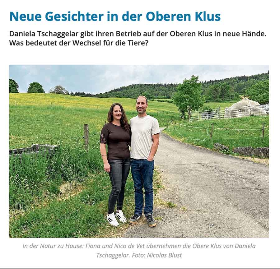 Im Wochenblatt<br />
Am 7. Mai 2026 ist ein Porträt über uns im Wochenblatt erschienen.
